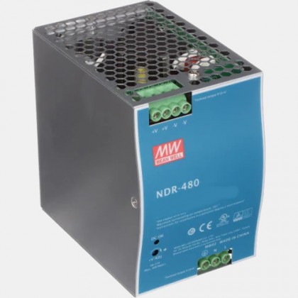 Zasilacz NDR-480-24 na szynę Mean Well 480W 230VAC 24VDC